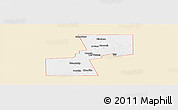 Classic Style Panoramic Map of ZIP code 79331, single color outside