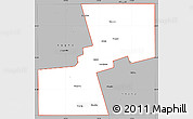 Gray Simple Map of ZIP code 79331