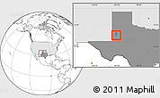 Blank Location Map of ZIP code 79342, highlighted country, highlighted state