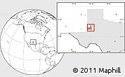 Blank Location Map of ZIP code 79342, highlighted county, highlighted state