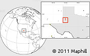 Blank Location Map of ZIP code 79342, highlighted state