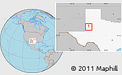 Gray Location Map of ZIP code 79342, highlighted state