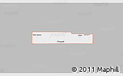 Gray 3D Map of ZIP code 79351, single color outside