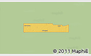 Savanna Style 3D Map of ZIP code 79351, single color outside