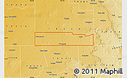 Physical Map of ZIP code 79351