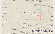 Shaded Relief Map of ZIP code 79351