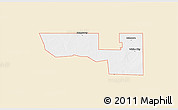 Classic Style 3D Map of ZIP code 79359, single color outside