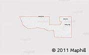 Silver Style 3D Map of ZIP code 79359, single color outside
