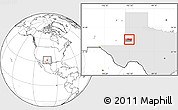 Blank Location Map of ZIP code 79359, highlighted county, highlighted state