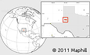 Blank Location Map of ZIP code 79359, highlighted state