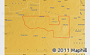 Physical Map of ZIP code 79359