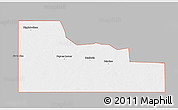 Gray 3D Map of ZIP code 79360, single color outside