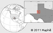 Blank Location Map of ZIP code 79360, highlighted country, highlighted state
