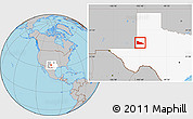 Gray Location Map of ZIP code 79360, highlighted state