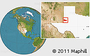 Satellite Location Map of ZIP code 79360, highlighted state
