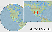 Savanna Style Location Map of ZIP code 79360, within the entire country, hill shading