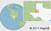 Savanna Style Location Map of ZIP code 79360, highlighted state