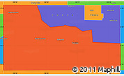Political Simple Map of ZIP code 79360