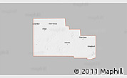 Gray 3D Map of ZIP code 79373, single color outside