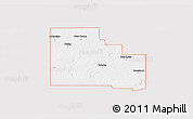 Silver Style 3D Map of ZIP code 79373, single color outside