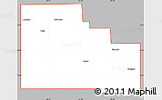 Gray Simple Map of ZIP code 79373, cropped outside