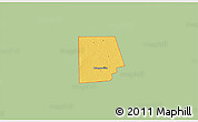 Savanna Style 3D Map of ZIP code 79377, single color outside
