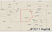 Shaded Relief 3D Map of ZIP code 79377