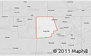 Silver Style 3D Map of ZIP code 79377