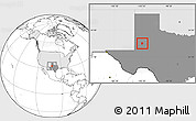 Blank Location Map of ZIP code 79377, highlighted country, highlighted state