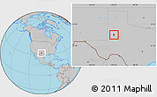 Gray Location Map of ZIP code 79377
