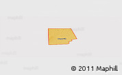 Physical Panoramic Map of ZIP code 79377, cropped outside