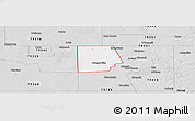 Silver Style Panoramic Map of ZIP code 79377