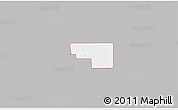 Gray 3D Map of ZIP code 79381, single color outside