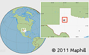 Savanna Style Location Map of ZIP code 79381, highlighted county, highlighted state