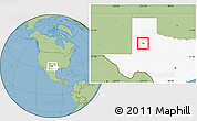 Savanna Style Location Map of ZIP code 79381, highlighted state
