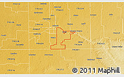 Physical 3D Map of ZIP code 79404
