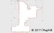Silver Style Simple Map of ZIP code 79404