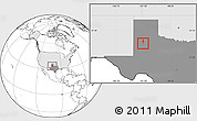 Blank Location Map of ZIP code 79412, highlighted country, highlighted state