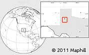 Blank Location Map of ZIP code 79412, highlighted state
