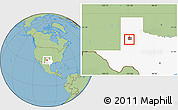 Savanna Style Location Map of ZIP code 79423, highlighted county, highlighted state