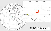 Blank Location Map of ZIP code 79424