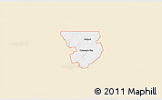 Classic Style 3D Map of ZIP code 79512, single color outside
