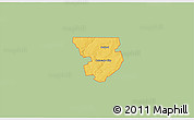 Savanna Style 3D Map of ZIP code 79512, single color outside