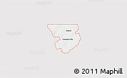 Silver Style 3D Map of ZIP code 79512, single color outside