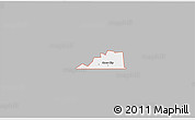 Gray 3D Map of ZIP code 79529, single color outside