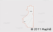 Silver Style 3D Map of ZIP code 79532, single color outside