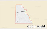 Classic Style 3D Map of ZIP code 79565, single color outside