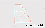 Silver Style 3D Map of ZIP code 79565, single color outside