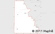 Silver Style Simple Map of ZIP code 79565