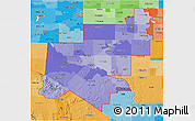 Political Shades 3D Map of ZIP codes starting with 797